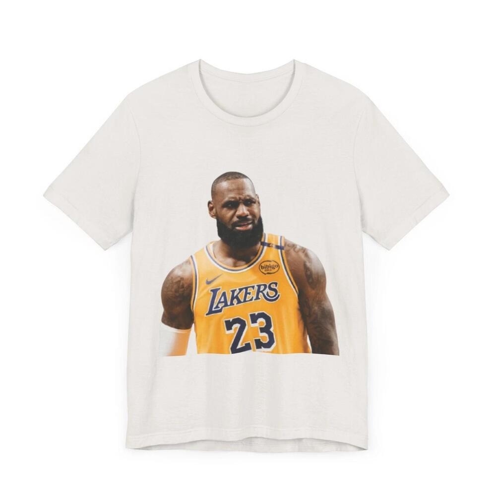 Funny Lebron James Shirt Basketball Fan Tee Sports Graphic Top Unisex Jersey